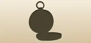 方位磁石のシルエット