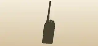 トランシーバーのシルエット