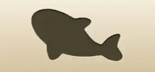 シャチのシルエット