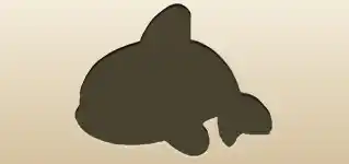 シャチのシルエット