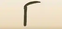 Sickle silhouette