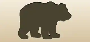クマのシルエット