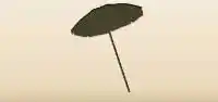 Beach Umbrella silhouette