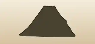 火山のシルエット