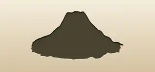 火山のシルエット