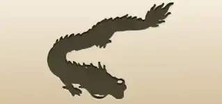 龍のシルエット
