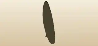 サーフボードのシルエット