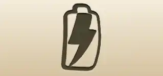 電気のシンボルのシルエット