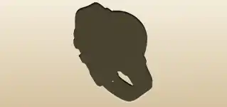 方位磁石のシルエット