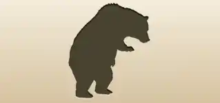 クマのシルエット
