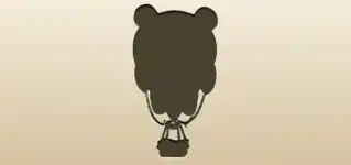 クマのシルエット