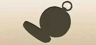 方位磁石のシルエット