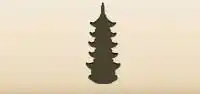 Pagoda silhouette