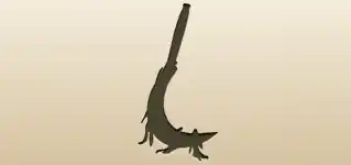 鎌のシルエット