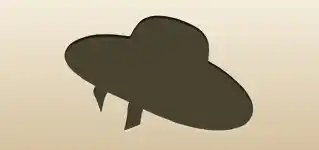 麦わら帽のシルエット