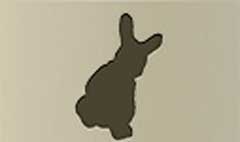 Hare silhouette