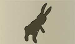Hare silhouette