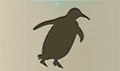 Penguin silhouette #2