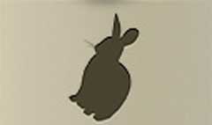 Hare silhouette #5