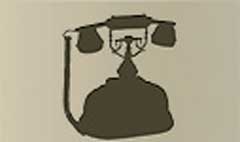 Telephone silhouette #1