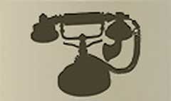 Telephone silhouette #3