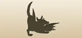 グラフィティのシルエット