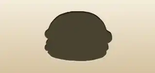 ハンバーガーのシルエット