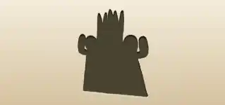 グラフィティのシルエット