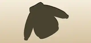 セーターのシルエット