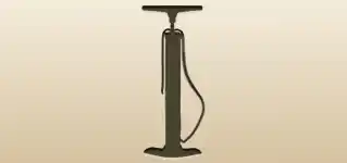 空気入れのシルエット