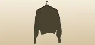 セーターのシルエット