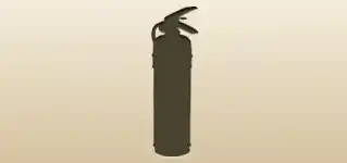 消火器のシルエット