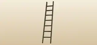 はしごのシルエット