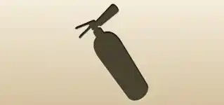 消火器のシルエット