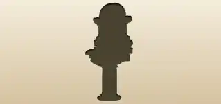 噴水のシルエット