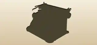 タイプライターのシルエット
