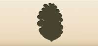 Pinecone silhouette