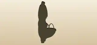 噴水のシルエット