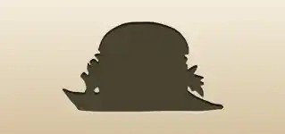 ハンバーガーのシルエット