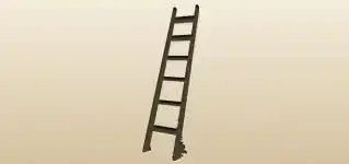 はしごのシルエット