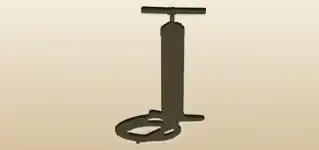 空気入れのシルエット