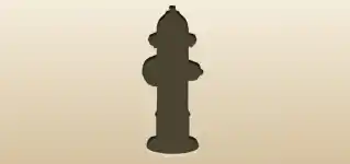 消火栓のシルエット