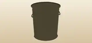 ゴミ箱のシルエット