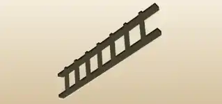 はしごのシルエット