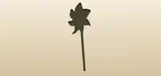 かざぐるまのシルエット