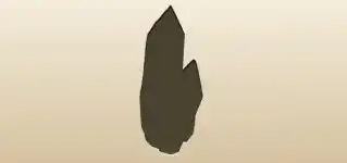 クリスタルのシルエット