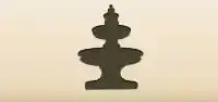 Fountain silhouette