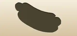 ホットドッグのシルエット
