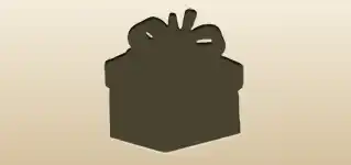 贈り物のシルエット