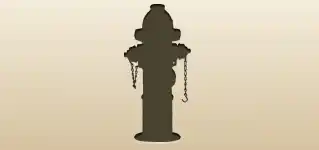 消火栓のシルエット